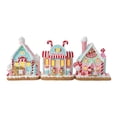 thumbnail image 2 of Member's Mark Pre-Lit Gingerbread Village, Set of 3, 2 of 5