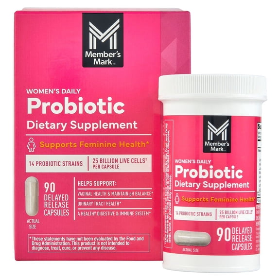 Member's Mark Women's Daily Probiotic Capsules, 90 ct.
