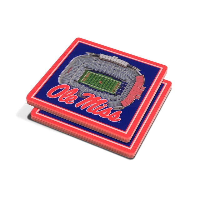 YouTheFan Ole Miss Rebels 3D Stadium View Coaster