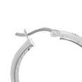 thumbnail image 3 of Diamond Cut Hoop Earrings in Sterling Silver, 3 of 6