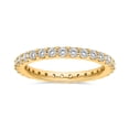 thumbnail image 1 of Round Cut Lab Created Diamond Eternity Band in 18K Yellow Gold, 1 of 4
