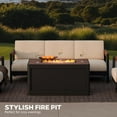 thumbnail image 2 of Mirador Nassau Deep Seating Fire Seating Set with Sunbrella Fabric, 4pc, 2 of 14