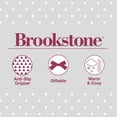 thumbnail image 9 of Brookstone Women's 2-Pack Cozy Mary Jane Slipper Sock, 9 of 10