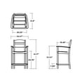 thumbnail image 5 of POLYWOOD Gulf Shores Farmhouse Trestle Counter Arm Chair Set, 9pc, 5 of 7