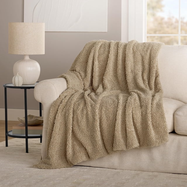 Member's Mark Faux Shearling Throw, 60" x 70"