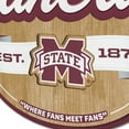 thumbnail image 4 of YouTheFan Mississippi State Bulldogs 17"x12.5" 3D Multi-Layered Fan Cave Sign, 4 of 5