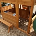 thumbnail image 2 of KidKraft Paramount Wooden Swing Set with Two Clubhouses, 2 of 10