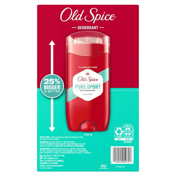 Old Spice High Endurance Deodorant, 48-Hr. Protection, Pure Sport
