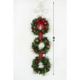 thumbnail image 3 of Member's Mark Pre-Lit Decorated Three Wreath Door Hanger, 3 of 4