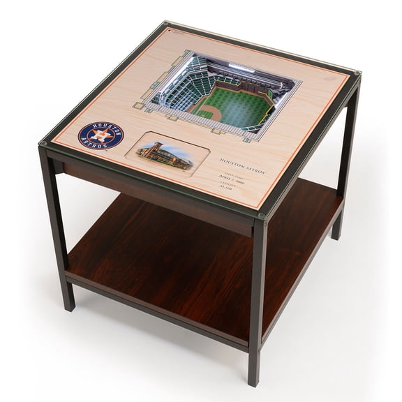 YouTheFan Houston Astros Lighted Stadium End Table