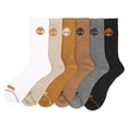 thumbnail image 2 of Timberland 6-Pack Performance Crew Sock Oatmeal Multi Pack, 2 of 4