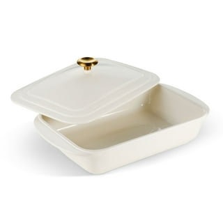 Tramontina 13.6" x 9.6" Ceramic Covered Bakeware with Stainless Steel Knob (Choose Color)