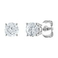 thumbnail image 1 of 0.72 CT. T.W. Round Cut Solitaire Diamond Stud Earrings in 14K Gold, 1 of 8
