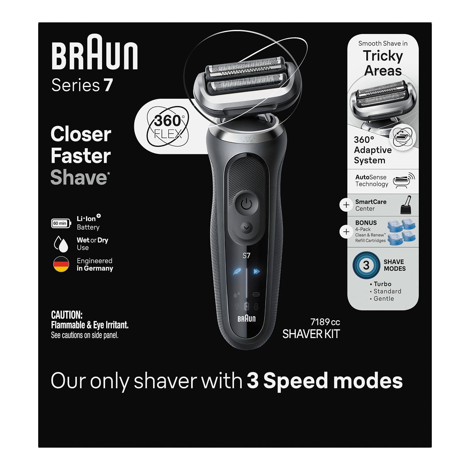 Braun Series 7 7189cc Electric Razor Shaver Kit for Men - Samsclub.com