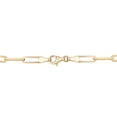 thumbnail image 4 of Round Cut Diamond Paperclip Necklace in 14K Gold, 4 of 7