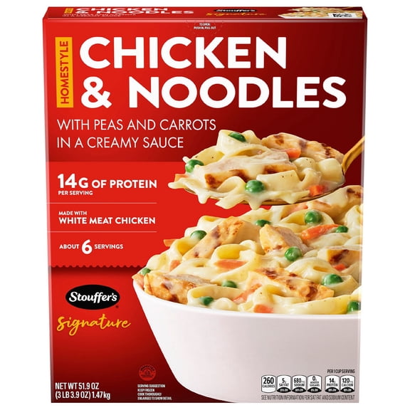 Stouffer's Homestyle Chicken and Noodles, Frozen 52 oz