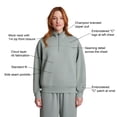 thumbnail image 4 of Champion Women's Air Layer Ribbed Quarter-Zip Pullover, 4 of 7