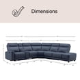 thumbnail image 4 of Kimmel Power Reclining Leather Sectional with Power Headrest, 4 of 8