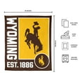 thumbnail image 3 of Logo Brands Wyoming Cowboys 60"x70" Super Plush Blanket, 3 of 6