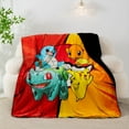 thumbnail image 2 of Pokémon "Battle Burst" 50" x 60" Cloud Faux Fur Throw, 2 of 5