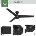 thumbnail image 1 of Hunter 52" Cassius Outdoor Ceiling Fan With Pull Chain, Choose Color, 1 of 15