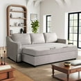 thumbnail image 2 of Serta Harvard Linen Fabric Convertible Sofa, 2 of 13