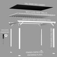 thumbnail image 12 of Range Steel Pergola with Trellis Roof & PowerPort, 12 of 13