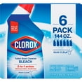 thumbnail image 1 of Clorox Toilet Bowl Cleaner with Bleach, Rain Clean, 6pk., 144 fl. oz., 1 of 10