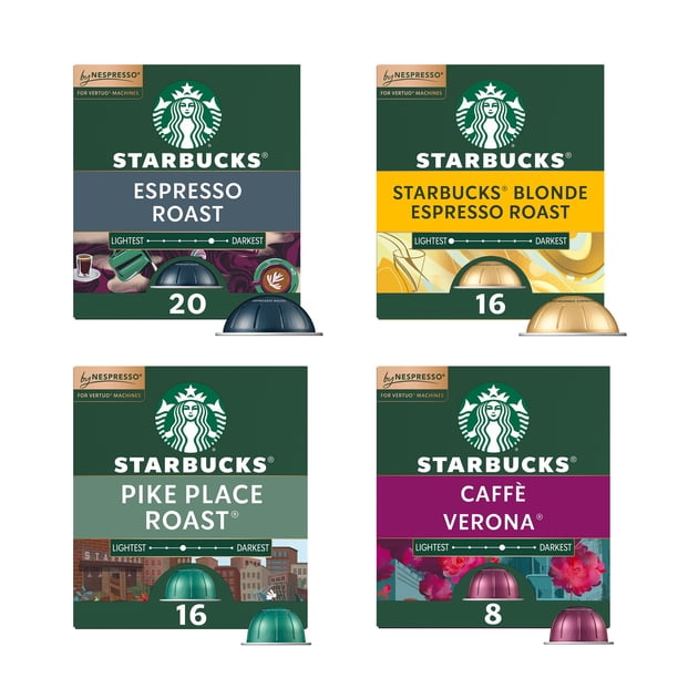 Starbucks by Nespresso Vertuo Coffee Pods, Variety Pack, 60 ct