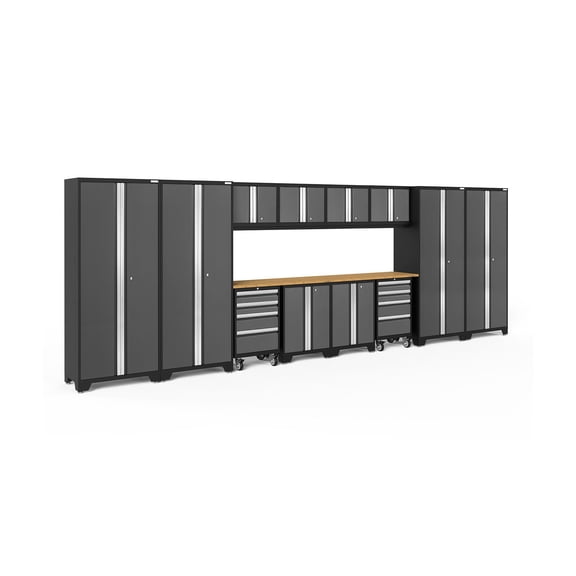NewAge Products Bold Series 14 Piece Cabinet Set, 216" W x 18" D x 76.75" H