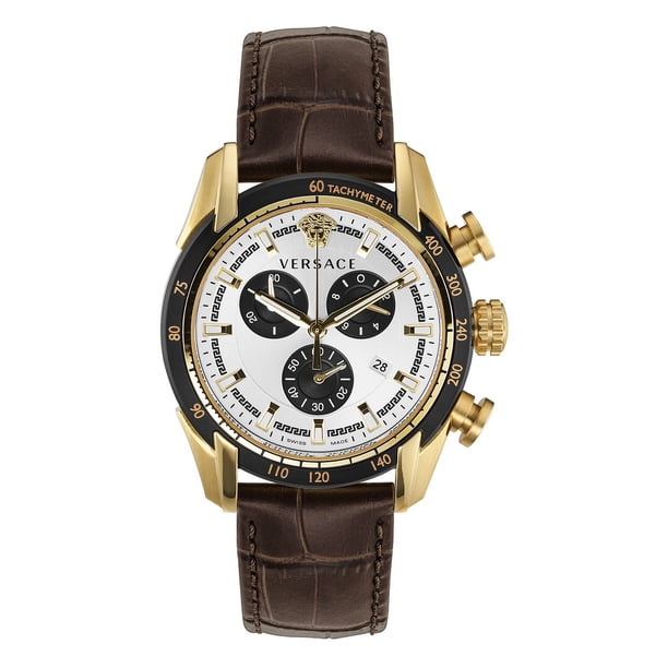 Versace V-Ray Brown Leather Watch, 44mm - Samsclub.com display picture 3