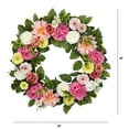 thumbnail image 4 of Member's Mark 30" Real Touch Peony & Ranunculus Wreath, 4 of 4