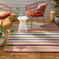 thumbnail image 1 of Town & Country Everyday Rio Multicolor Stripe Outdoor Rug, 1 of 8
