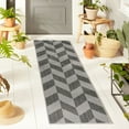 thumbnail image 2 of Nicole Miller New York Patio Country Calla Contemporary Herringbone Indoor/Outdoor Area Rug, 2 of 9