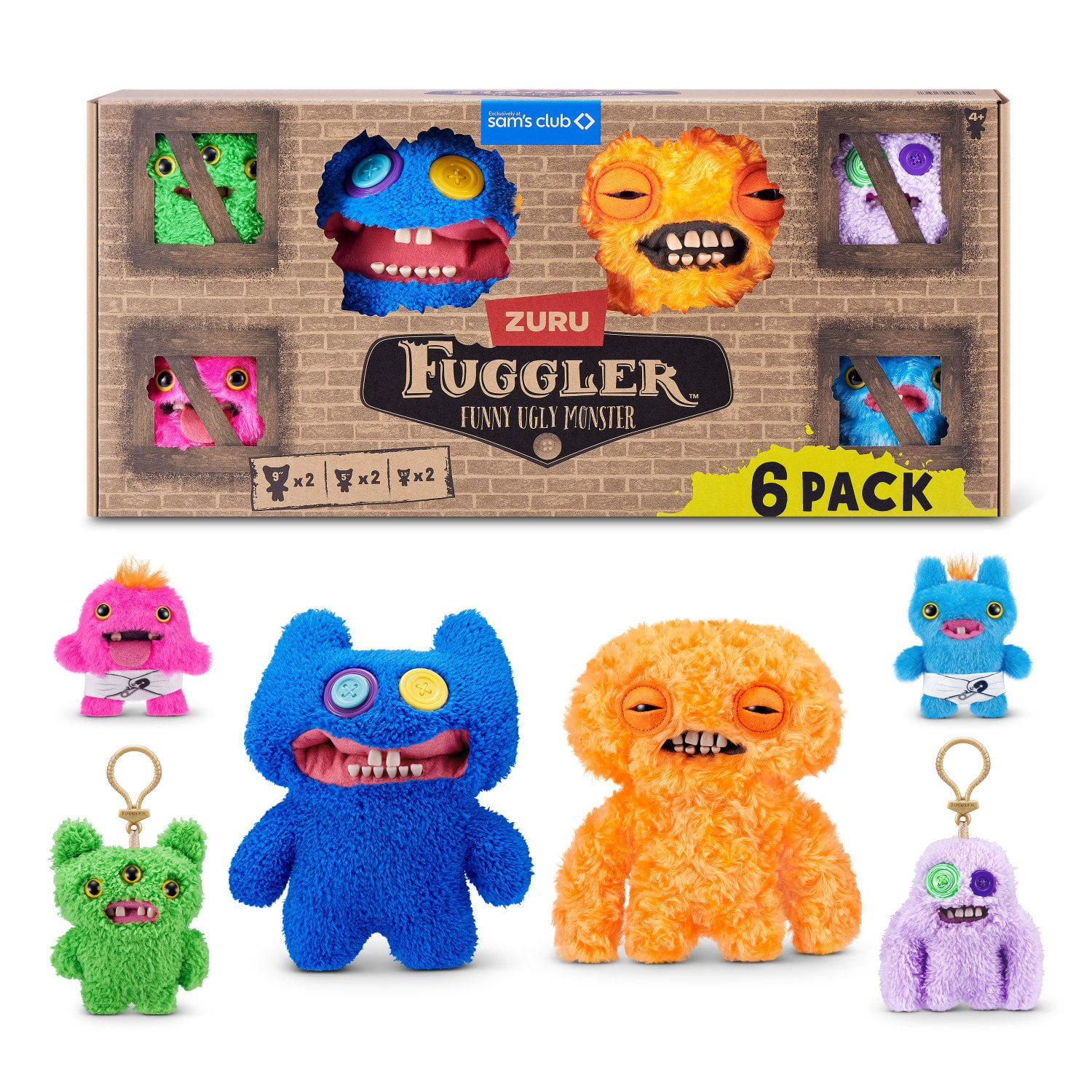 Fuggler Multipack Funny Ugly Monster Plush Toy - Samsclub.com