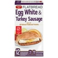 thumbnail image 1 of Sandwich Bros. Egg White & Turkey Sausage Flatbread Sandwich, Frozen, 12 ct., 1 of 4