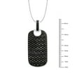 thumbnail image 3 of 1.00 CT. T.W. Round Cut Black Diamond Dog Tag Pendant in 14K Gold, 3 of 6
