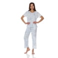 thumbnail image 3 of Flora Nikrooz 2 Piece Short Sleeve Capri PJ Set, 3 of 12