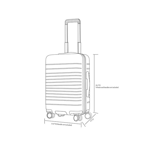 Member's Mark Hardside Carry-On Spinner Suitcase, Choose