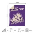 thumbnail image 5 of Logo Brands TCU Horned Frogs Luxe Dreams Throw, 60" x 80", 5 of 6