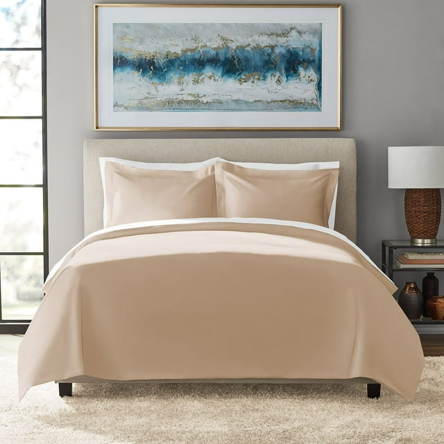 Member's Mark 700-Thread-Count Solid Egyptian Cotton Duvet Cover Set, Assorted Sizes