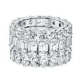 thumbnail image 5 of Lab Created White Sapphire Eternity Band in 14K Gold, 5 of 9