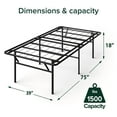 thumbnail image 3 of Zinus Night Therapy High-Profile SmartBase Platform Bed Frame, Various Sizes, 3 of 7