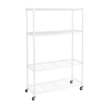 Seville Classics 4-Tier Steel Wire Shelving, 36" W x 14" D x 56.5"H