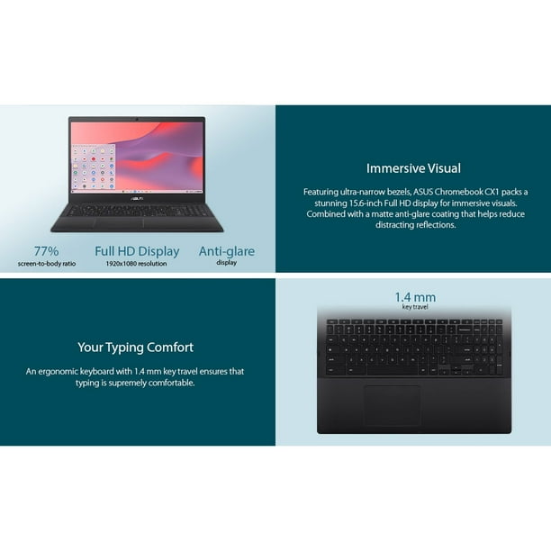 ASUS Chromebook CX1, 15.6