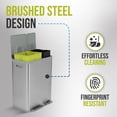 thumbnail image 3 of Simpli-Magic 16 Gallon Dual Trash Can, 3 of 5