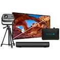 thumbnail image 1 of Fugoo Outdoor Projector & Soundbar Bundle with Tripod & 120" Foldable Screen, 1 of 13
