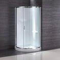 thumbnail image 8 of Breeze 32” x 32” x 77” Corner Shower Kit with Clear Glass, Walls, Base and Hardware, 8 of 18