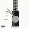 thumbnail image 9 of VIGO Edison Pull-Down Spray Kitchen Faucet (Stainless Steel/Matte Black), 9 of 13