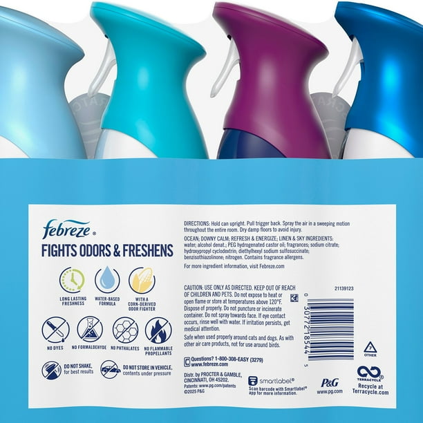 febreze cigarette smoke clothes 15-fl oz Crisp Clean Fabric Deodorizer at Combat those persistent and pesky smells with a swift application of Febreze Fabric spray air freshener Febreze Clothing Odor Eliminator Smells